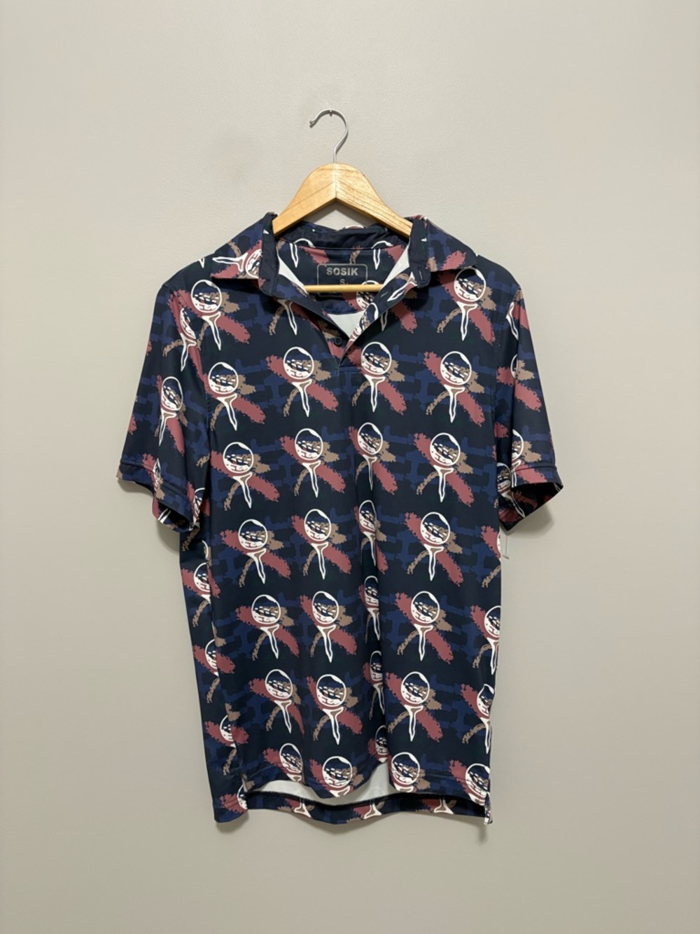 Sosik Performance Golf Print Polo